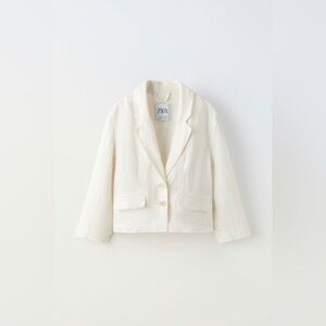 NWT ZARA KIDS LINEN BLAZER